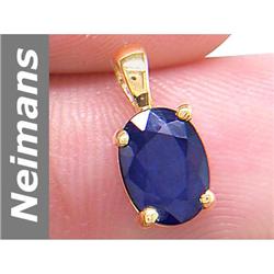 0.95 ct Sapphire Pendant 14kt Gold