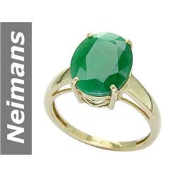 5.25 ct Emerald Ring 14kt Gold