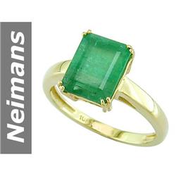 4.61 ct Emerald Ring 14kt Gold