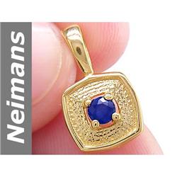 0.15 ct Sapphire Pendant 14kt Gold
