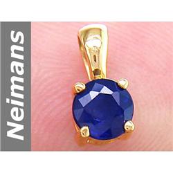 0.43 ct Sapphire Pendant 14kt Gold