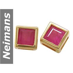 0.8 ct Ruby Earrings 14kt Gold