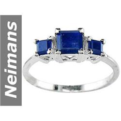 1.35 ct Blue Sapphire Ring 14kt Gold