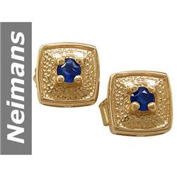 0.24 ct Sapphire Earrings 14kt Gold