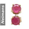 Image 1 : 0.86 ct Ruby Earrings 14kt Gold