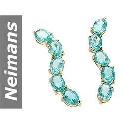 12 ct Apatite Earrings 14kt Gold