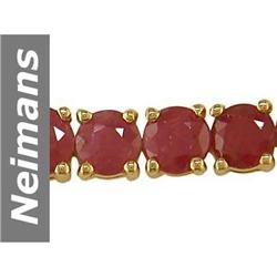 21.07 ct Ruby Bracelet 14kt Gold