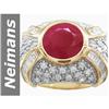 Image 1 : 7.05 ct Ruby & Diamond Ring 14kt Gold