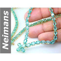 55.8 ct Apatite Necklace 14kt Gold