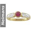 Image 1 : 0.56 ct Ruby & Diamond Ring 14kt Gold