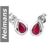 Image 1 : .75 ct Ruby Earrings 14kt Gold