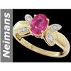 Image 1 : 0.99 ct Ruby & Diamond Ring 14kt Gold