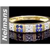 Image 1 : 0.55 ct Sapphire & Diamond Ring 14kt Gold