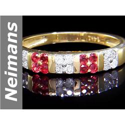 0.43 ct Songea Sapphire & Diamond Ring 14kt Gold