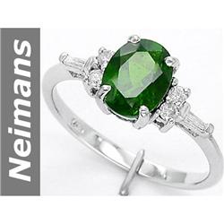 2.54 ct Green Apatite & Diamond Ring 14kt Gold