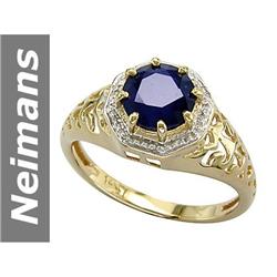 1.8 ct Sapphire Ring 14kt Gold