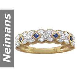 0.45 ct Sapphire & Diamond Ring 14kt Gold