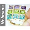 Image 1 : 6.6 ct Amethyst , Apatite & Peridot Ring 14kt Gold