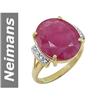 Image 1 : 13.04 ct Ruby & Diamond Ring 14kt Gold