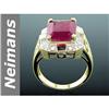 Image 1 : 6.12 ct Ruby & Diamond Ring 14kt Gold
