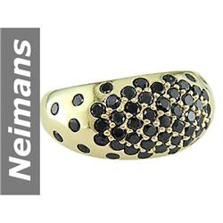 1.38 ct Black Diamond Ring 14kt Gold