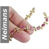Image 1 : 7.93 ct Ruby & Diamond Bracelet 14kt Gold