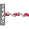 Image 1 : 12.26 ct Ruby & Diamond Bracelet 14kt Gold