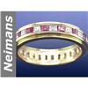 Image 1 : 2.7 ct Ruby & White Sapphire Ring 14kt Gold