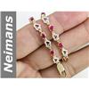 Image 1 : 3.12 ct Ruby & Diamond Bracelet 14kt Gold