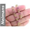 Image 1 : 5.72 ct Ruby Bracelet 14kt Gold