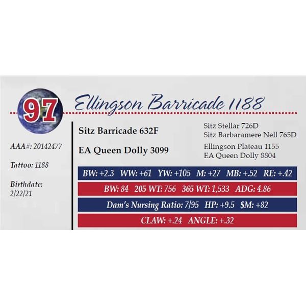 ELLINGSON BARRICADE 1188