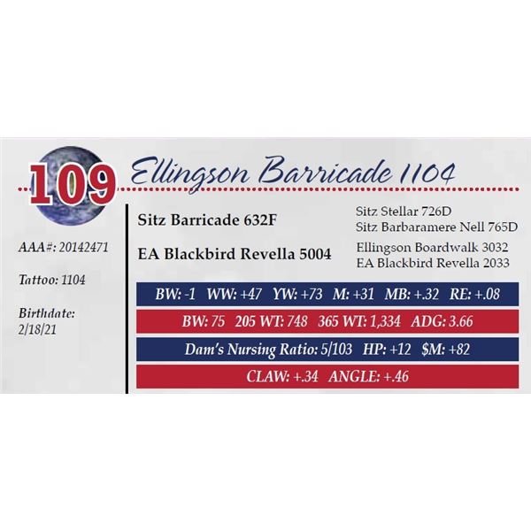 ELLINGSON BARRICADE 1104