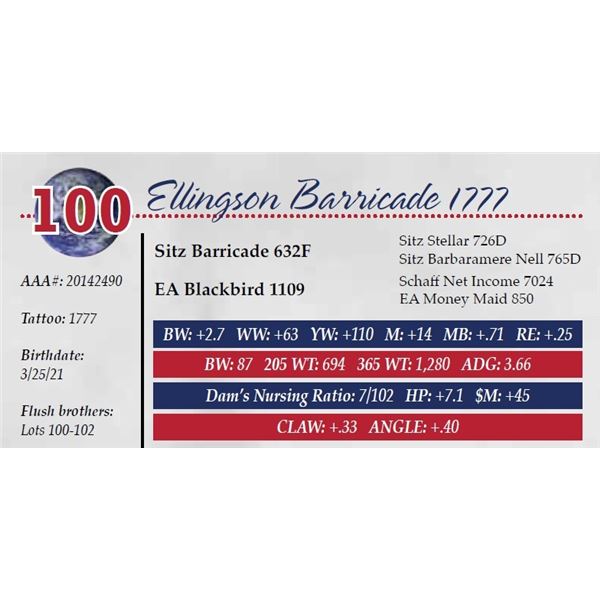 ELLINGSON BARRICADE 1777