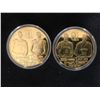 Image 2 : KOBE BRYANT GOLD PLATED NOVELTY COIN LOT