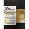 Image 2 : SEAN CONNERY SIGNED JAMES BOND 007 GOLD PLAYING CARD (RA COA)