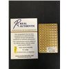 Image 2 : PIERCE BRONSON SIGNED JAMES BOND 007 GOLD PLAYING CARD (RA COA)