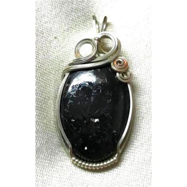 Artisan Nuummite Sterling Silver Pendant