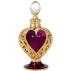 Image 1 : Valentine Heart Gilt Crystal Perfume Decanter