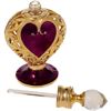 Image 2 : Valentine Heart Gilt Crystal Perfume Decanter