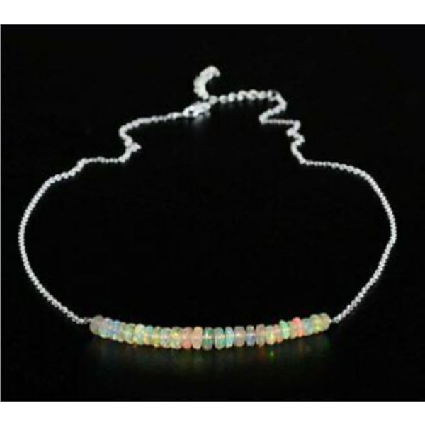 Opal Sterling Silver Necklace