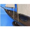 Image 4 : Rustic Newport Wooden Sailing Sloop Model