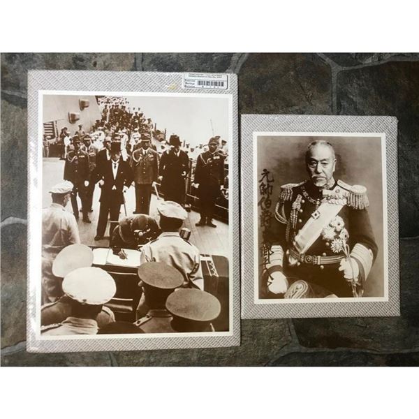 Pair of WWII Japanese Photo Prints