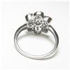 Image 3 : Diamond White Gold Flower Cocktail Ring