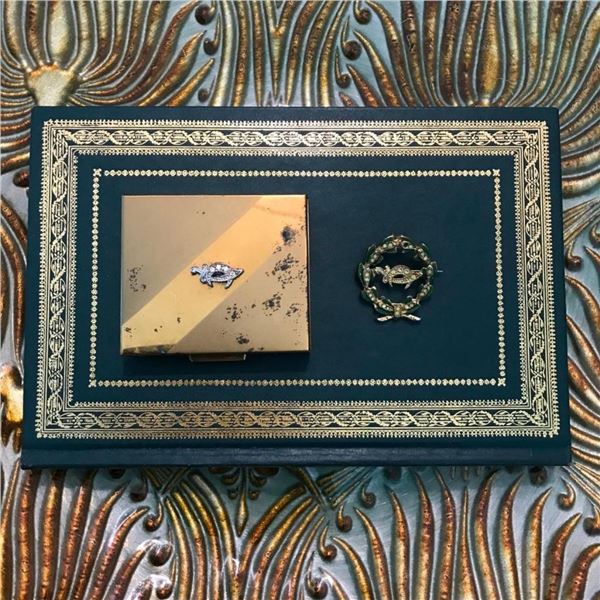 Vintage Mid Century Masonic Shriner Pin & Presentation Box