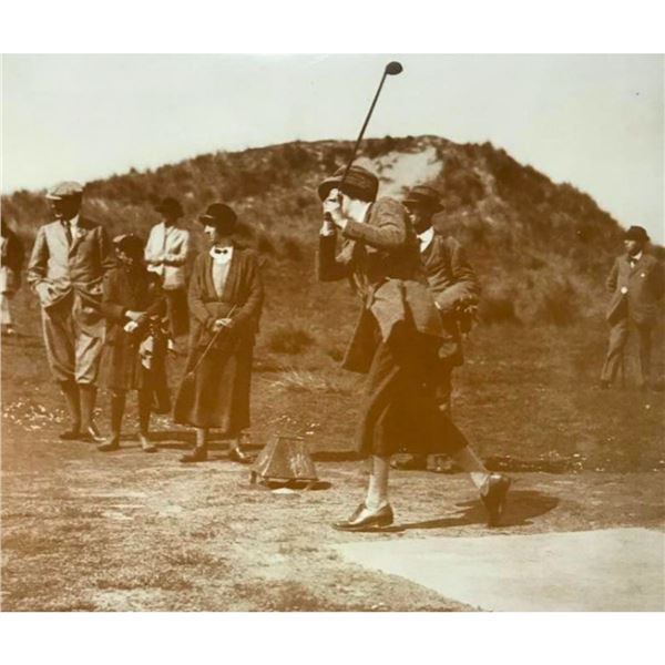 Women's Golfing Championship Sepia Photo Print