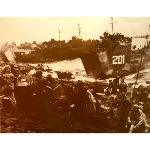 World War II Iwo Jima Landing Photo Print