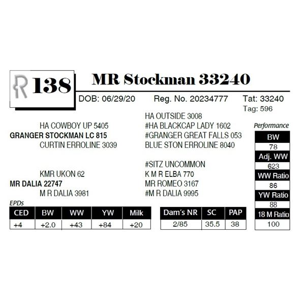 MR Stockman 33240