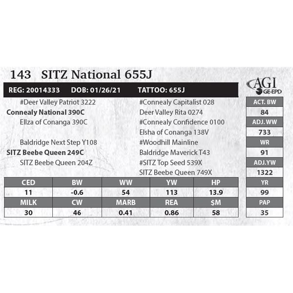 SITZ National 655J