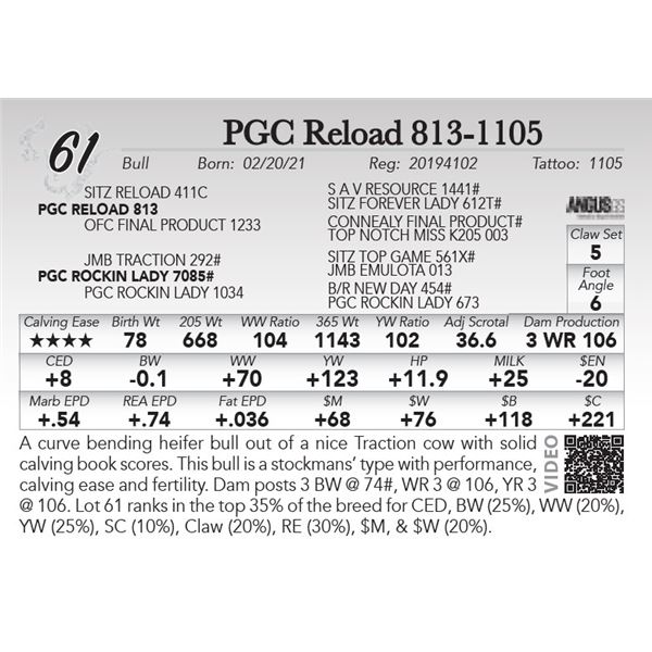 PGC Reload 813-1105