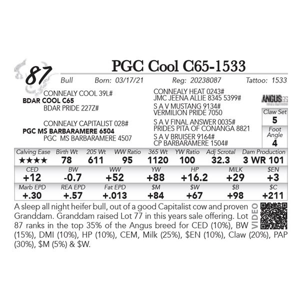 PGC Cool C65-1533
